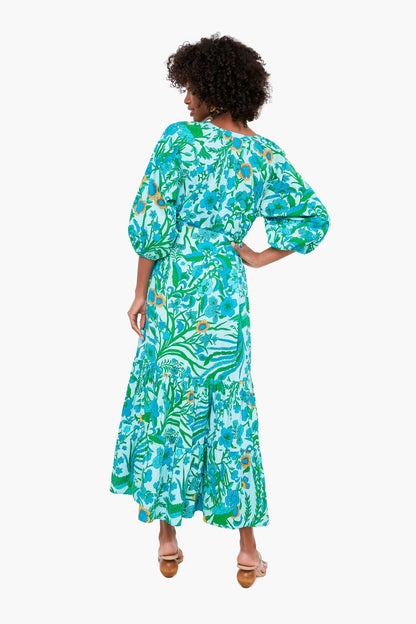 Birdsong Blue Johanna Dress