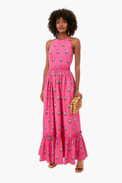 Marigold Flower Hot Pink Salena Dress