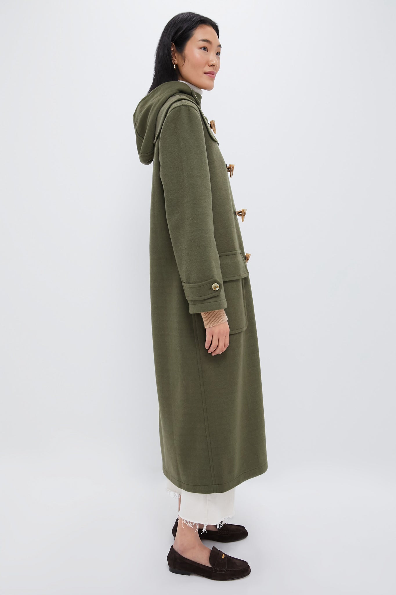Olive Green Arthur Toggle Stadium Coat