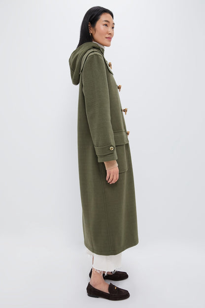 Olive Green Arthur Toggle Stadium Coat