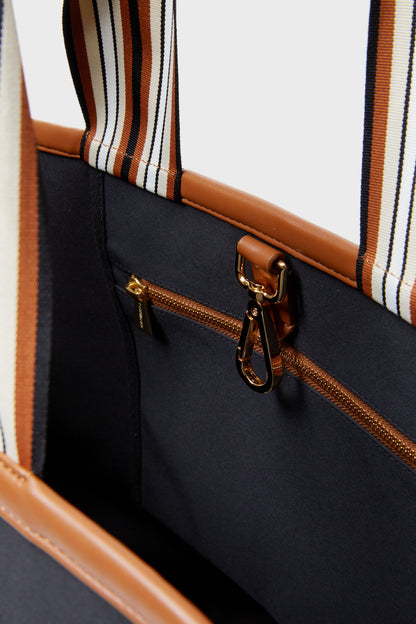 Black Nylon Tote Bag