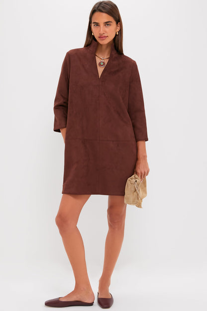 Ganache Vegan Suede Clifton Dress