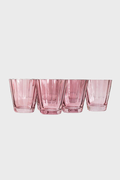 Rose Sunday Low Ball Glasses Set of 6