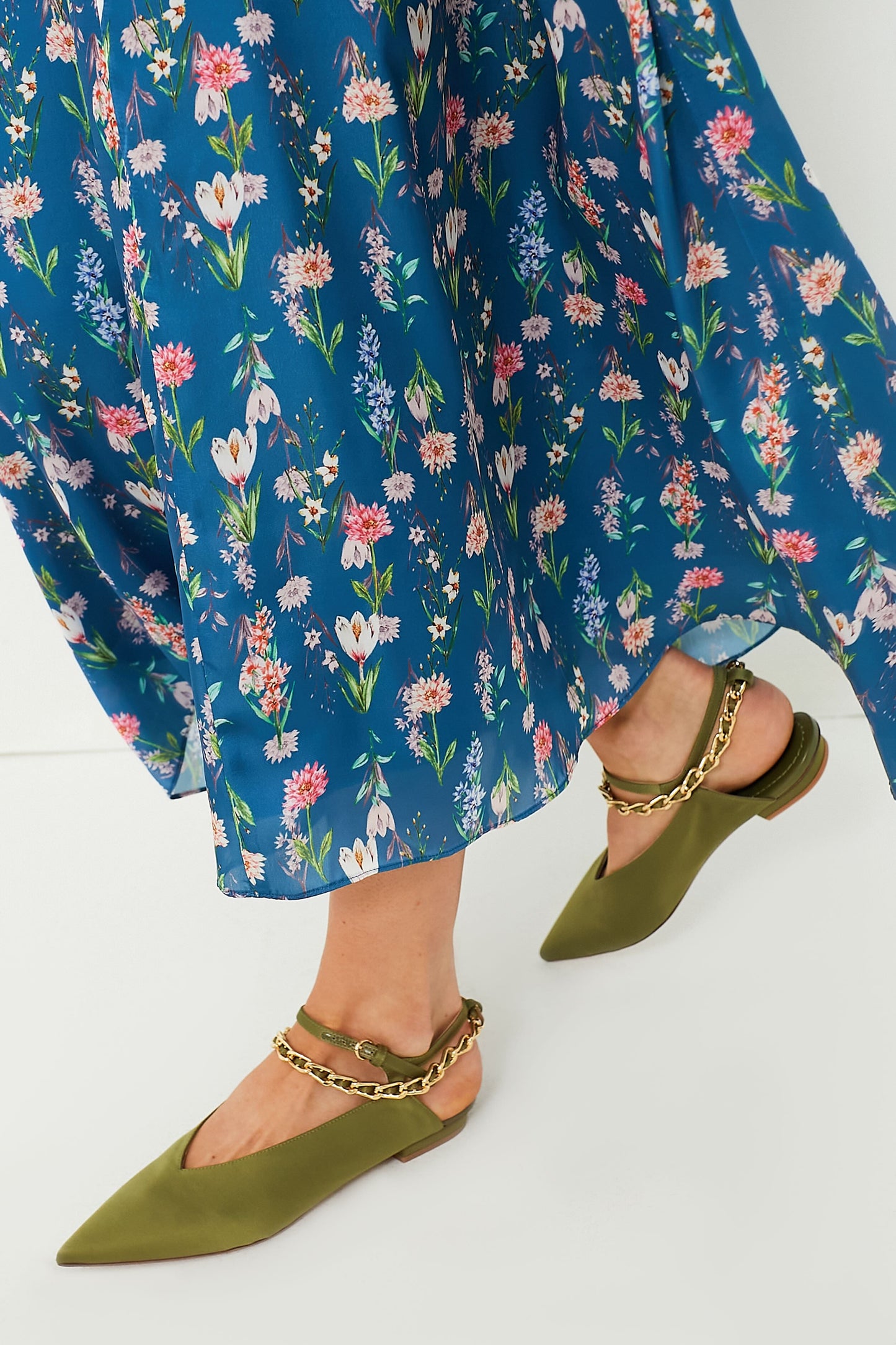 Navy Floral Zoe Maxi Dress