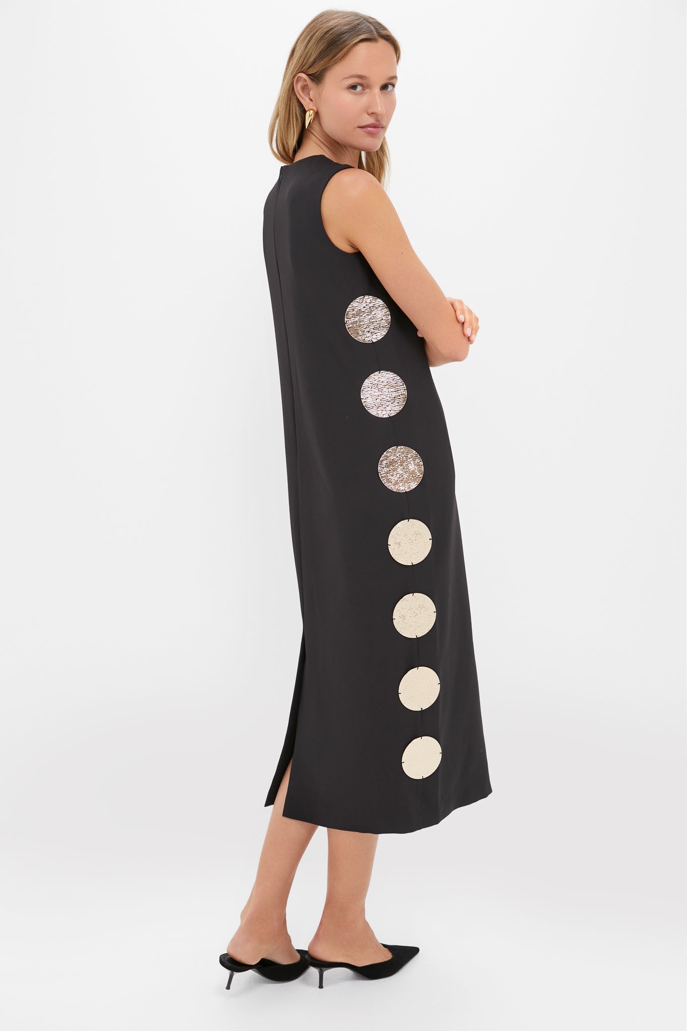 Gold Medallion Zeus Midi Dress