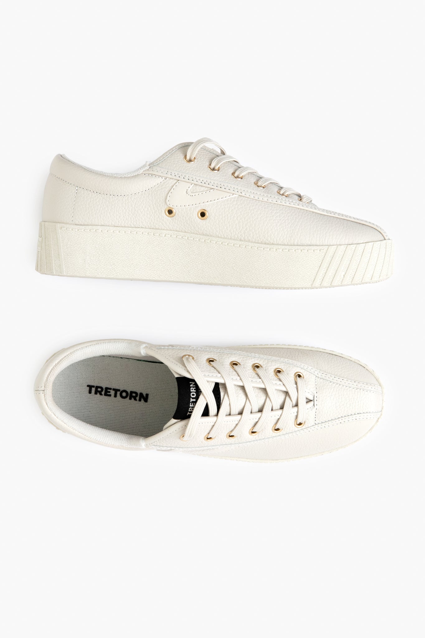 Leather Platform Nylite Sneakers