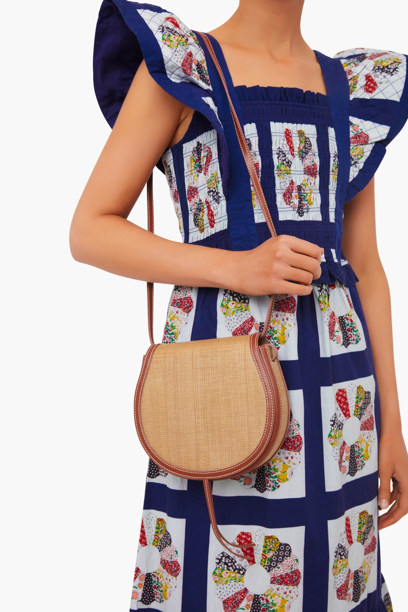 Multi Pippin Patchwork Smocked Apron Dress