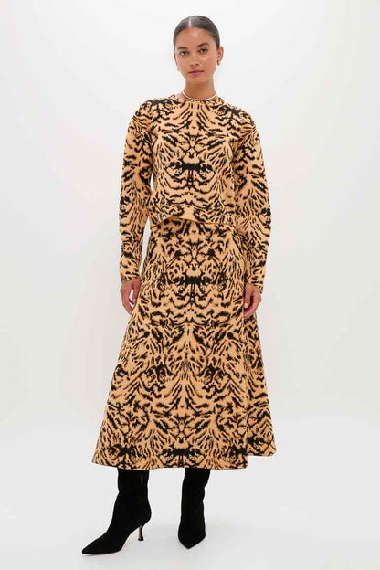 Bengal Lani Jacquard Knit Skirt