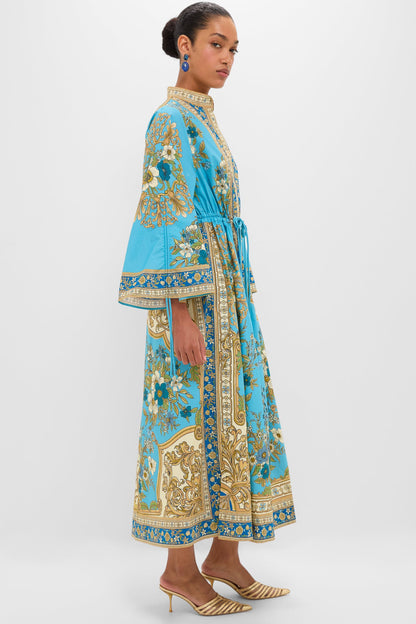 Blue Cassie Pool Midi Dress