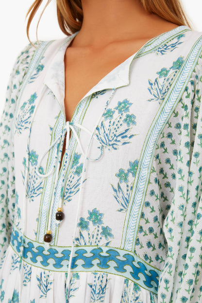 Exclusive India Blue Maxi Dress