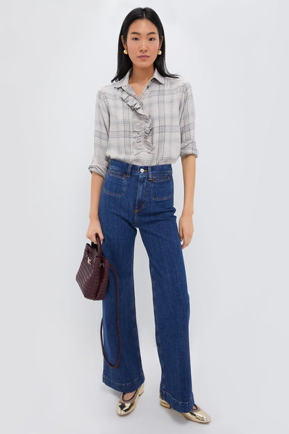 Tan Plaid Beaufort Button Down