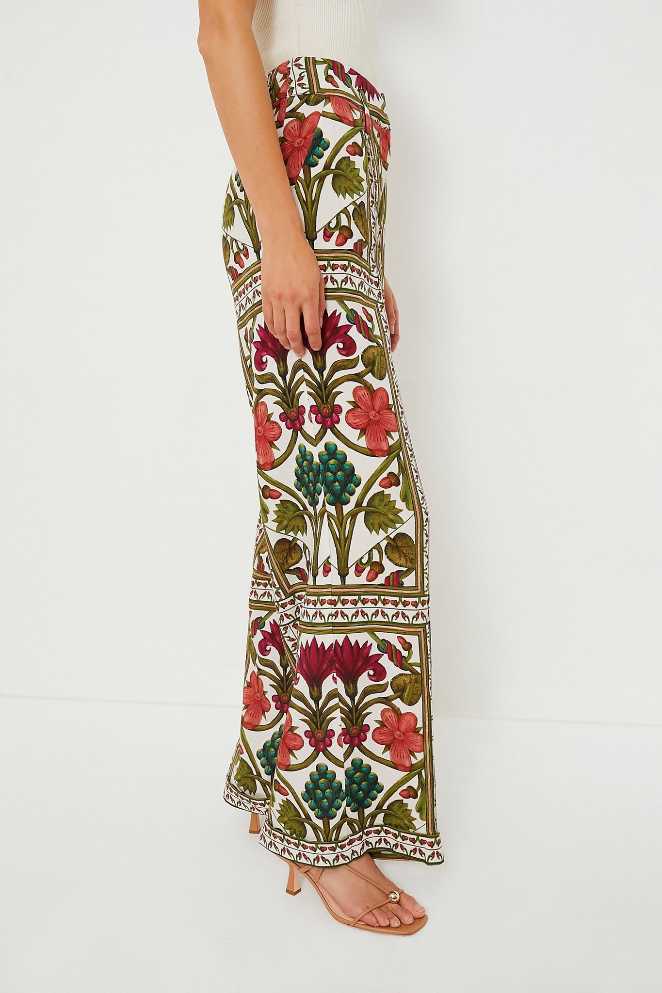 Off White Multicolor Maria Pants