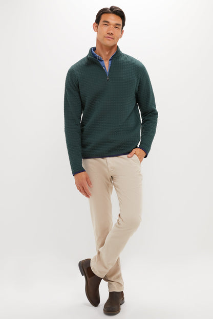 Nordic Pine Quad Quilted Quarter Zip