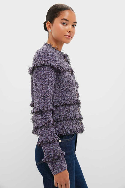 Dewberry Gita Knit Tweed Jacket