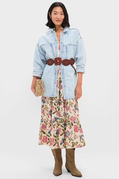 Sky Blue Sheeba Denim Overshirt