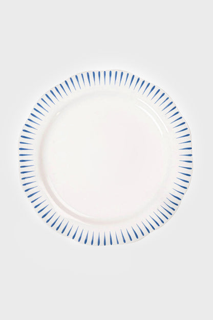 Sitio Stripe Salad Plate Delft Blue