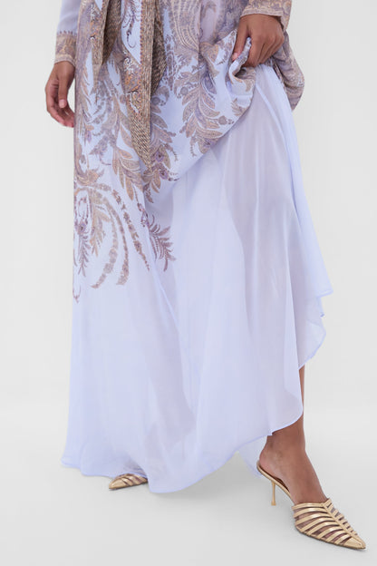 Lilac Paisley Hypnotic Sheath Dress