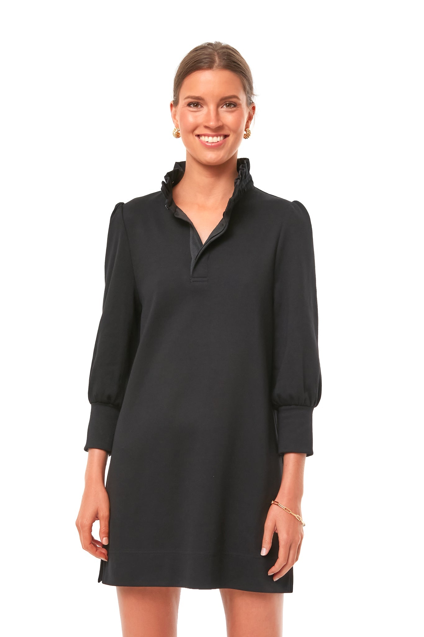 Black Charlotte Terry Dress