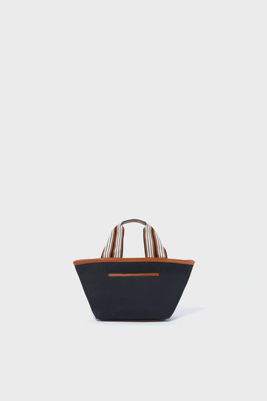 Mini Black Nylon Tote Bag