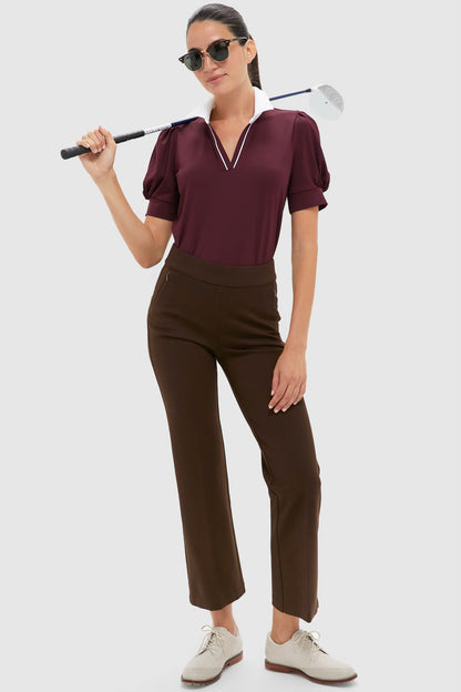Winetasting Puff Sleeve Performance Jersey Caroline Polo
