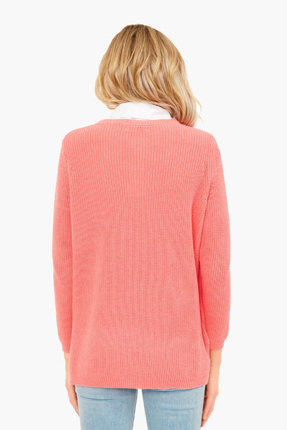 Pink Berry Emma Shaker Sweater