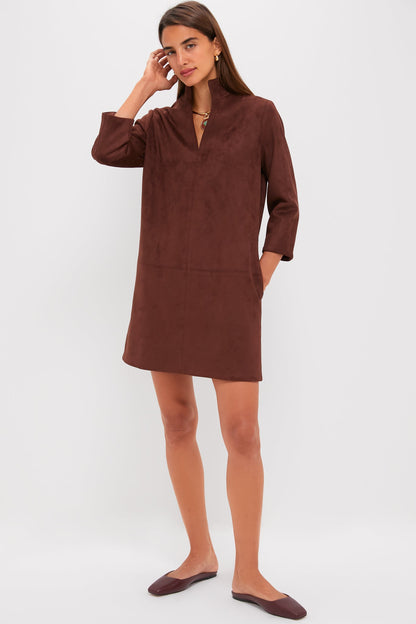 Ganache Vegan Suede Clifton Dress