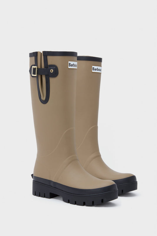 Military Brown Leighton Tall Welly Boots