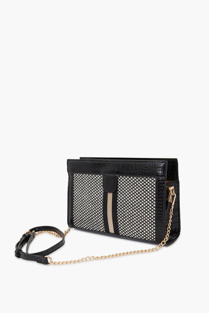 Black Jax Striped Crossbody