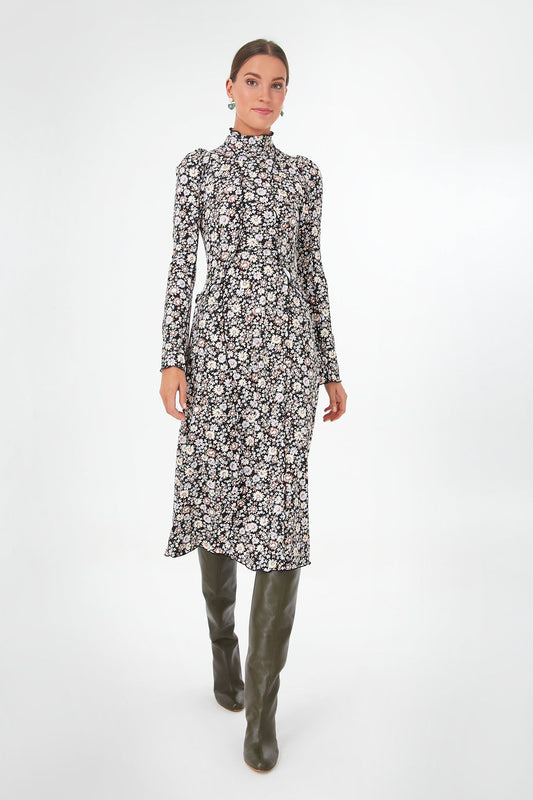 Multi Carson Floral Long Sleeve Dress