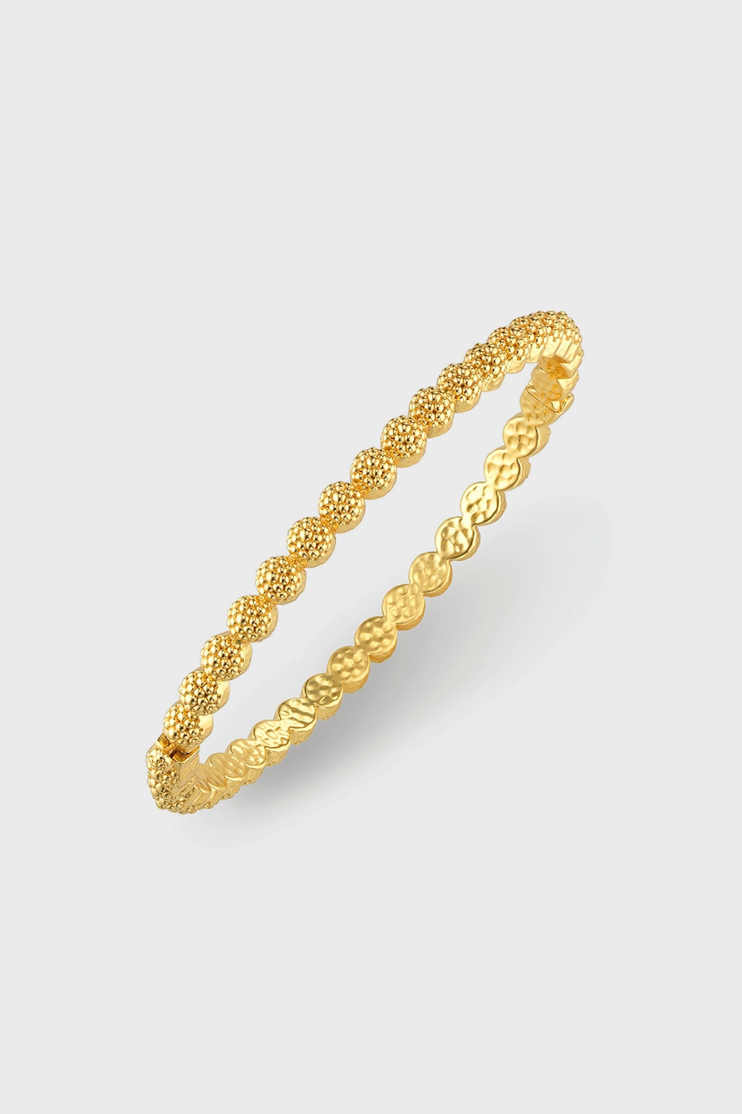 Berry Eternity Petite Hinged Bangle, S/M - Gold