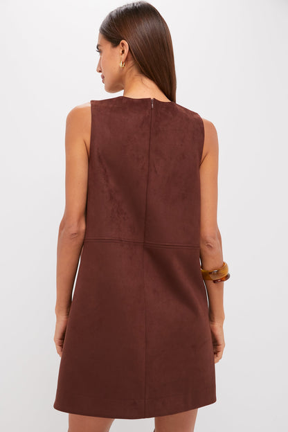 Ganache Vegan Suede Marlowe Dress