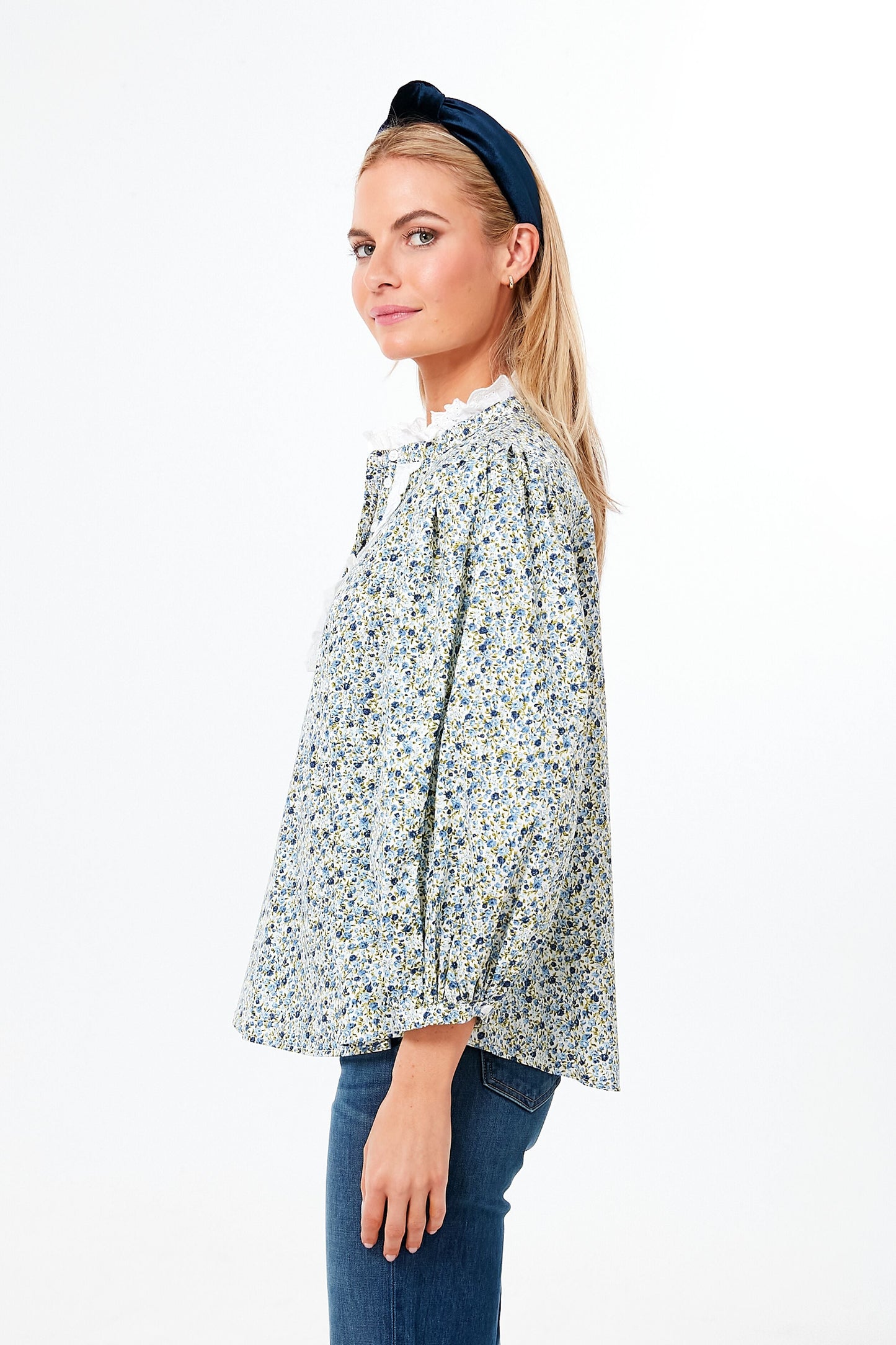 Ruffle Collar Conley Blouse