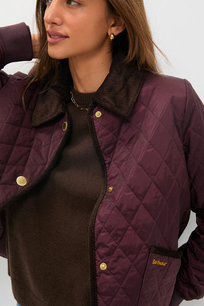Black Cherry Marla Quilted Jacket