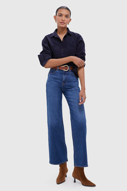 Navy Corduroy Bryne Button Down