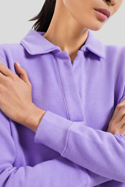 Freesia Polo Popover Sweatshirt