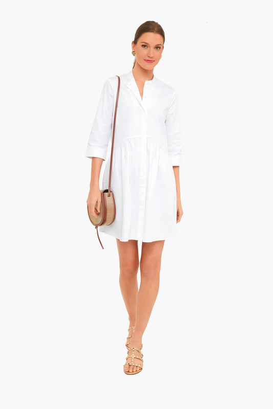 White Royal Shirt Dress