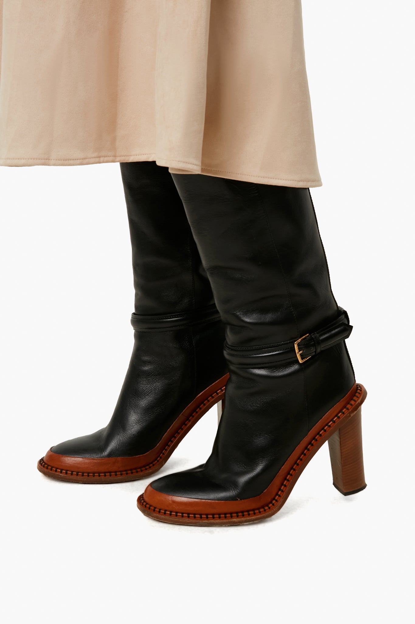 Noir Devon Knee High Boot