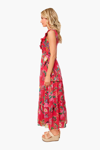 Woden Hedgerow Paradise Pink Iris Dress