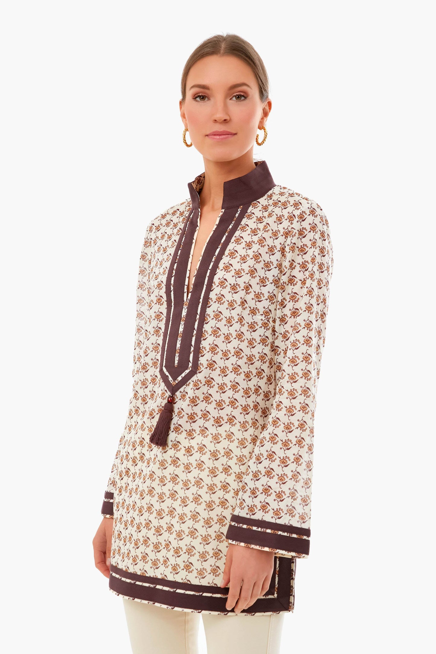 Dandelion Block Print Tory Tunic