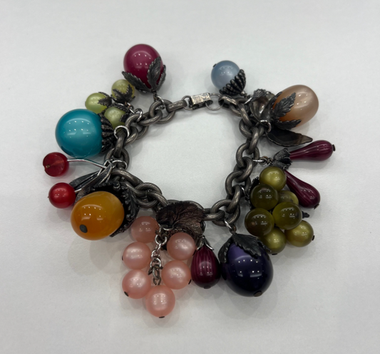 Multi Fruit Charm Bracelet