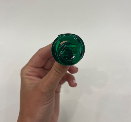 Green Acrylic Swirl Ring