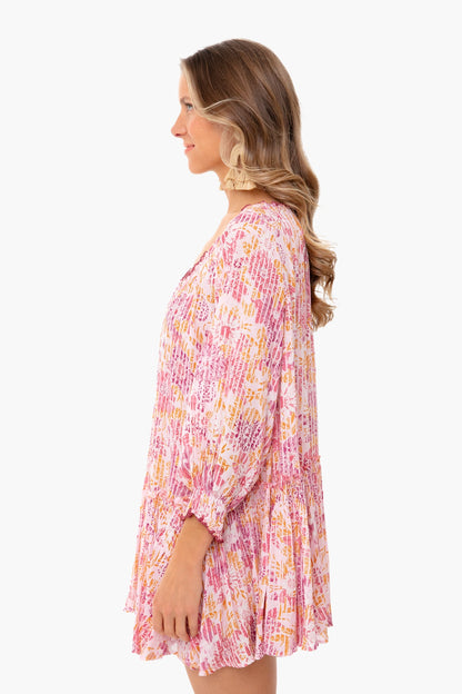 Pink Marigold Tesorino Drop Waist Dress