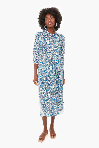 Exclusive Cornflower Blue Brooklyn Long Dress