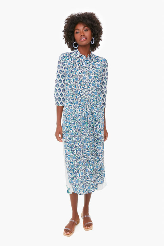 Exclusive Cornflower Blue Brooklyn Long Dress