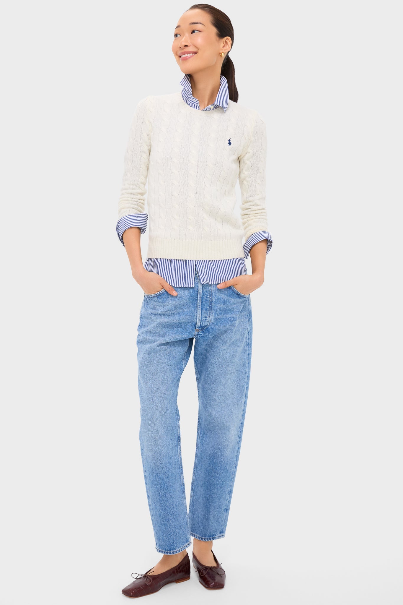 Cream Juliana Longsleeve Pullover