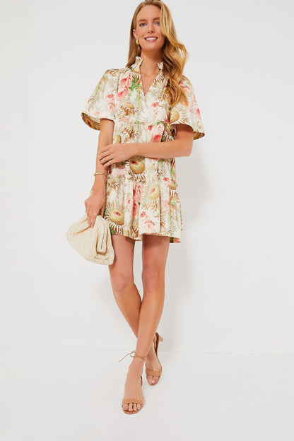 Sun Faded Floral Crawford Dress