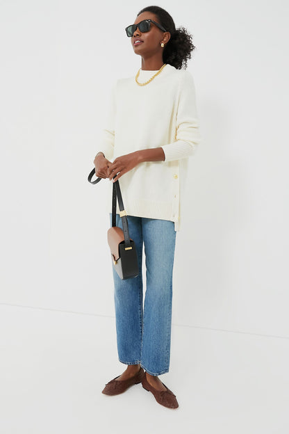 Winter White Bexley Sweater