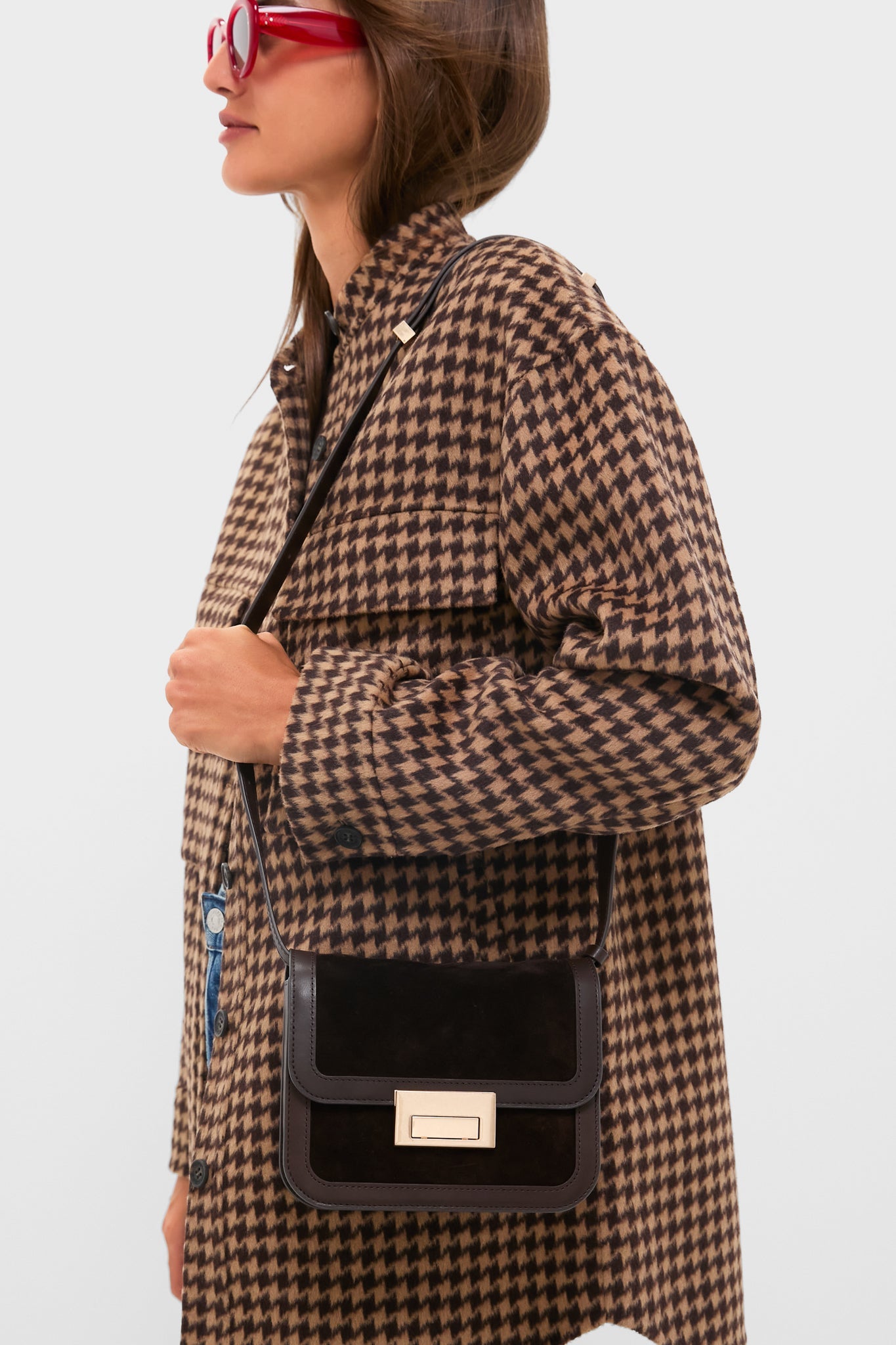 Tmoro Suede Desi Crossbody Bag