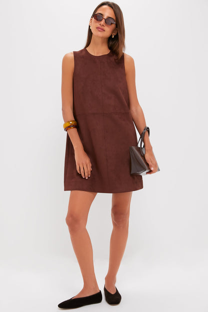 Ganache Vegan Suede Marlowe Dress