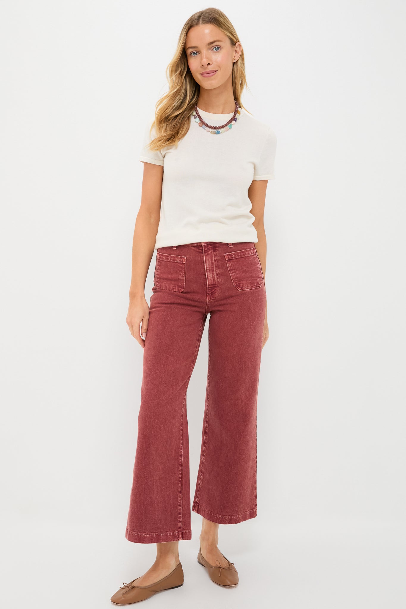 Sandwashed Spice Virginia Wideleg Ankle